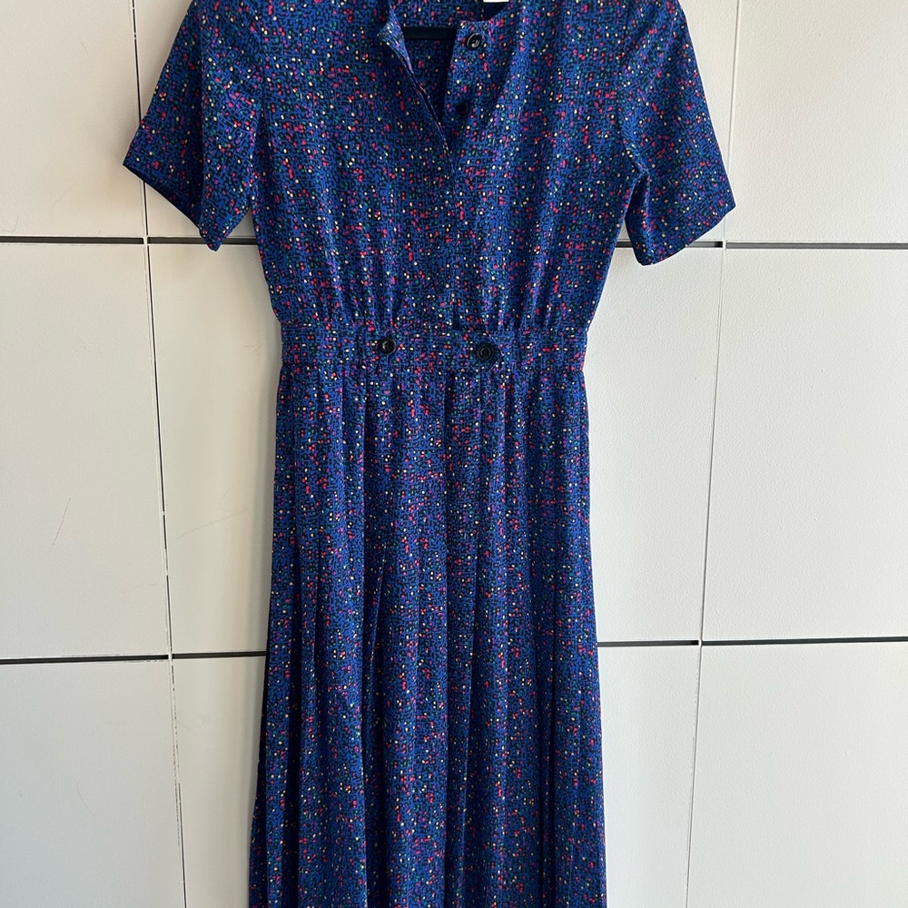 80’s Blue Dress - Picture 4 of 4